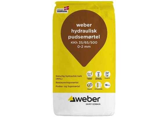 Weber Hydraulisk Pudsemørtel KKh 35/65/500 0-2 mm 18 kg