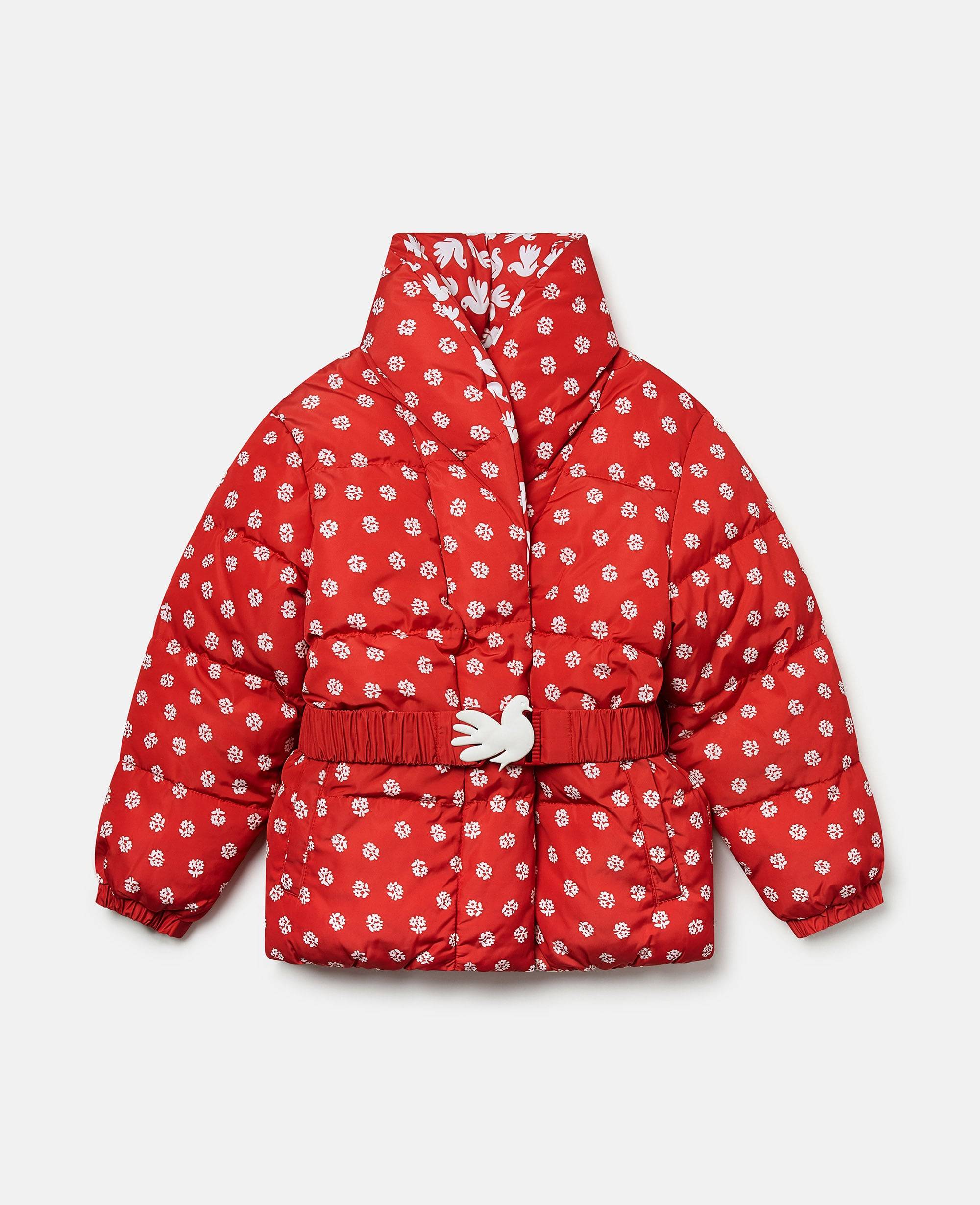 Stella McCartney - Ditsy Floral Print Puffer Jacket, , Size: 14
