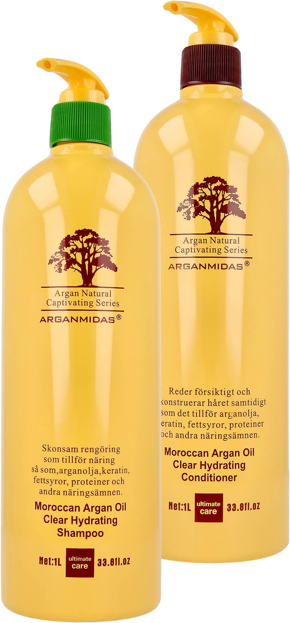 Arganmidas Clear Hydrating Bundle Shampoo 1000 ml & Conditioner 1000 ml