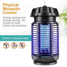 20W Electric Shock Mosquito Killer Light Wave Luring Mosquito Killer Lamp Household Mosquito Trap US Plug svart