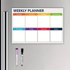 TEMU Dry Erase Whiteboard Calendar, Monthly And Weekly Planner With 2 Markers - The For Keeping Your Days Organized