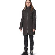 Ilse Jacobsen softshell regnfrakke dame Rain37 3/4 lang (sort)