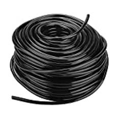 Focket Vattenslang, PVC Svart trädgårdsslang Hårdvaruring Industriell vattenslang, flexibel och hållbar åldringsbeständig 3 längder tillgängliga för jordbruksindustrin(50 meters)