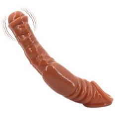16 x 4,3 cm - Crolik Vibe - Monster Penishülle mit Vibration - tan