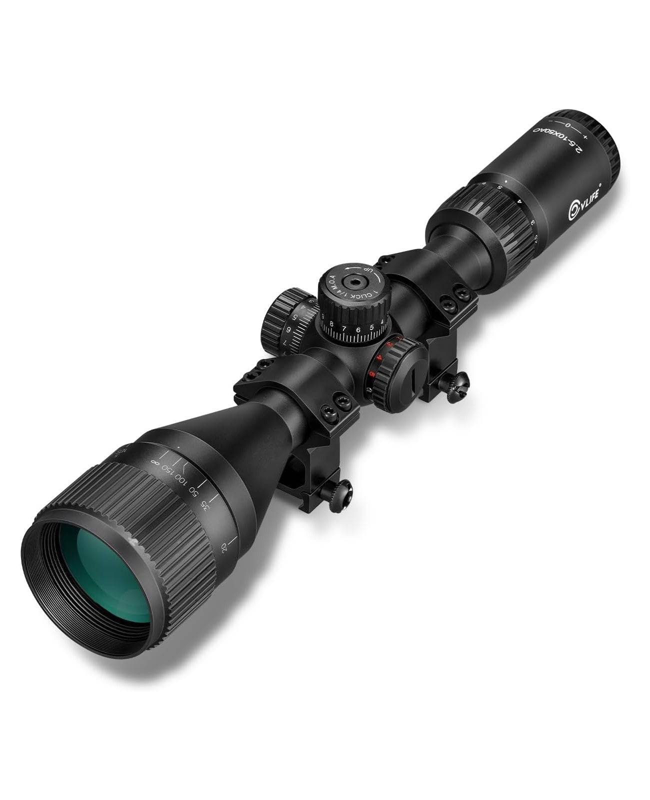 CVLIFE EagleFeather 2.5-10X50 AO Rifle Scope - Global