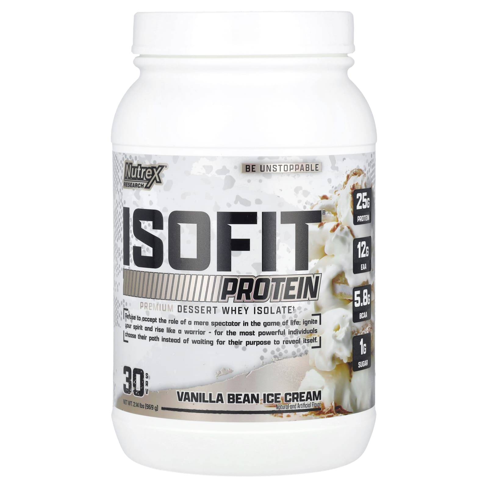 Isofit® Protein, Vanilla Bean Ice Cream, 969G (2.14Lb)