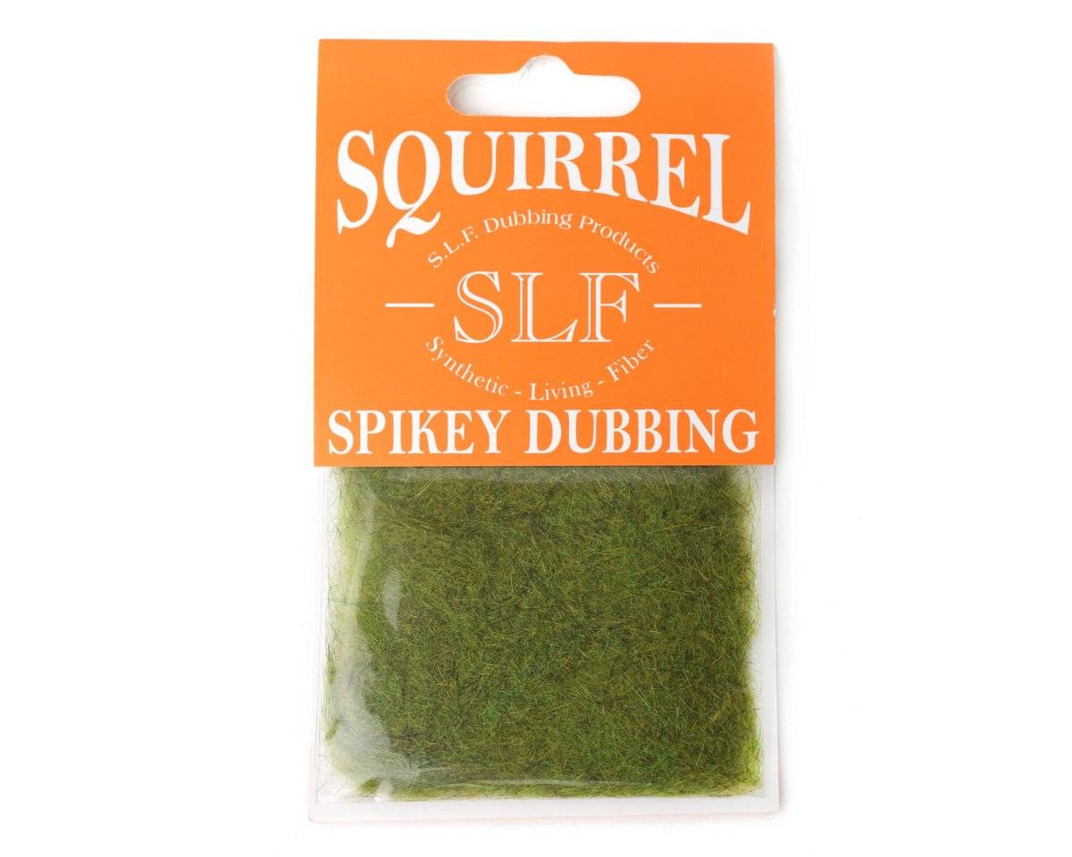 SLF Squirrel Spikey Dubbing (Färg: Green Olive)