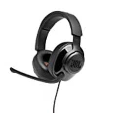JBL Quantum 200 Over-Ear Gaming Headset – Wired 3,5 mm Klinke und PC-Splitter – Mit hochklappbarem Boom-Mikrofon – Kompatibel mit vielen Plattformen – Schwarz
