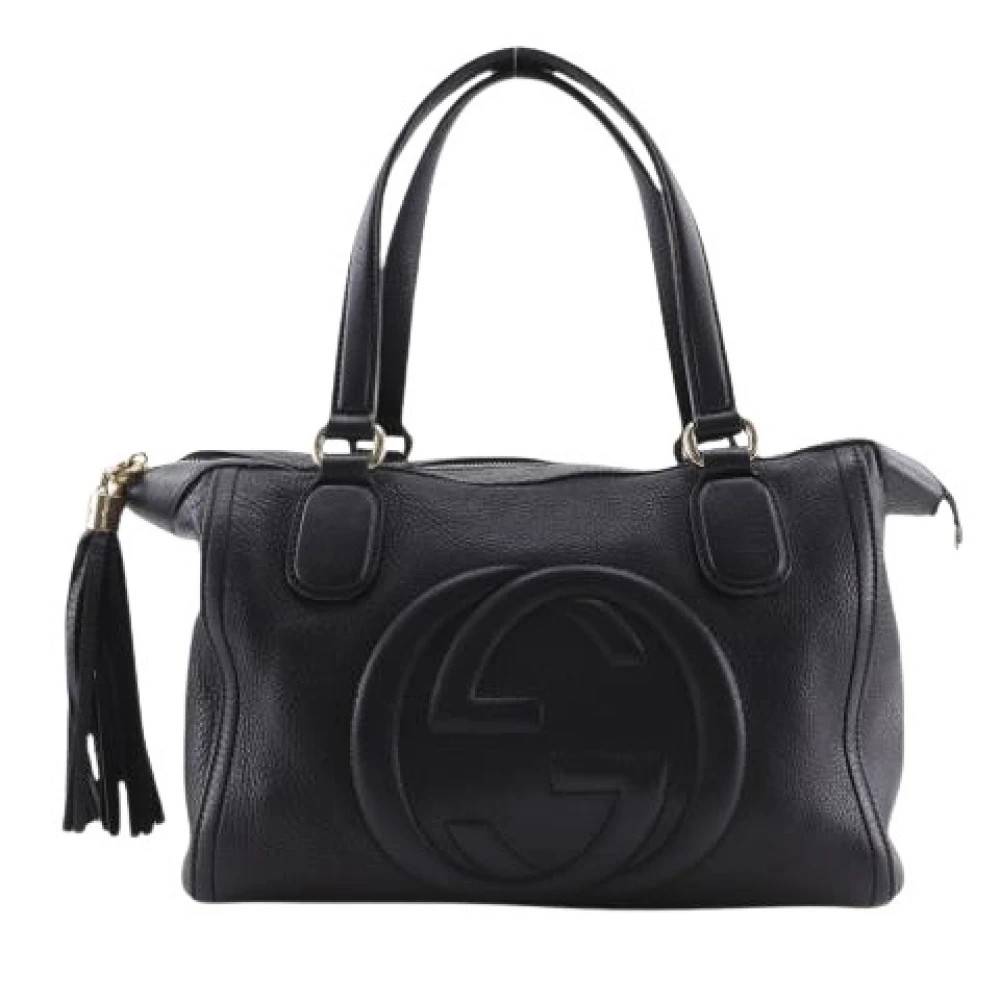 Gucci Vintage Pre-owned Vintage Håndtaske - Vintage - Dame - Sort - ONE SIZE - Læder