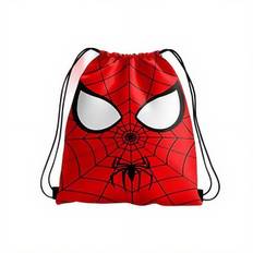TEMU 1pc Spider-man Drawstring Backpack - Lightweight Large Capacity Gym Bag With Spider-man , Durable Polyester For Travel,, Office (red/white/black/pink), Bag, Bag