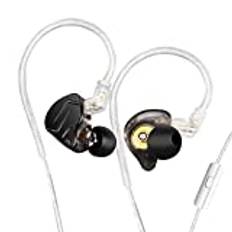 CCA KZ ZSN Pro X Dual Driver In Ear hörlurar 1BA 1DD trådbunden hörlurar HiFi Sport Gaming öronsnäckor hörlurar kompatibilitet för telefon dator surfplatta med presentset