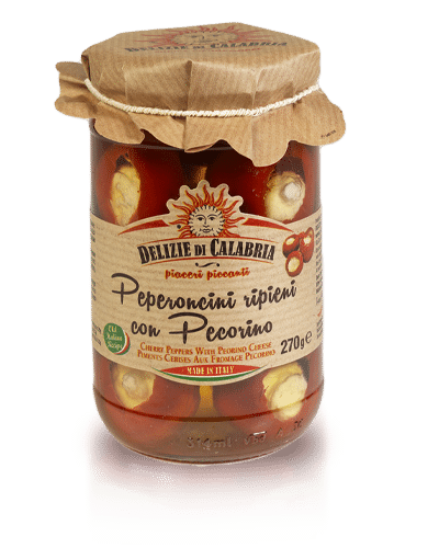 Delizie di Calabria, Peperoncino fylld med Pecorino, 270 g