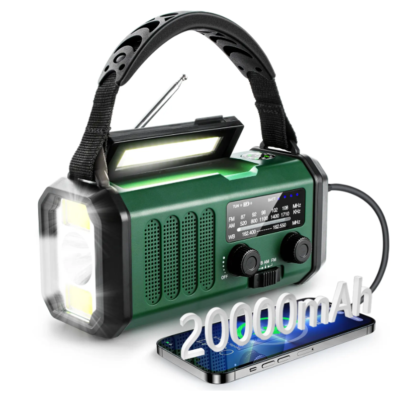 Globuz - Nødradio m/ Powerbank 20.000mAh.