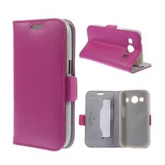 DOORMOON Læder Etui Til Samsung Galaxy Ace 4 - Hot Pink