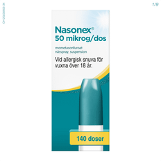 Nasonex, nässpray, suspension 50 mikrogram/dos 140 doser - Multi