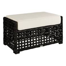 Monterey fotpall – classic black – med dyna - Svart