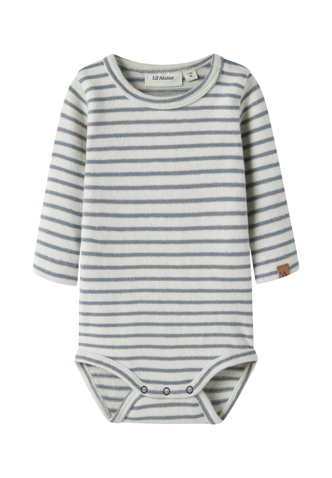Lil'Atelier Sparkedragt/Body 'NBMTHORO KEO'  creme / røgblå