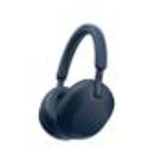 SONY WH-1000XM5 trådlösa hörlurar, Over-Ear (blå) Aktiv brusreducering, 30h batteritid, Snabbladdning, 8 mikrofoner