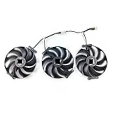 Datorkomponenter 98MM T129215BU Graphics Card Fan Compatible with RX7700XT 7800XT RX7900 RX7900XT RX7900XTX Graphics Card Cooling Fan(FAN ABC)