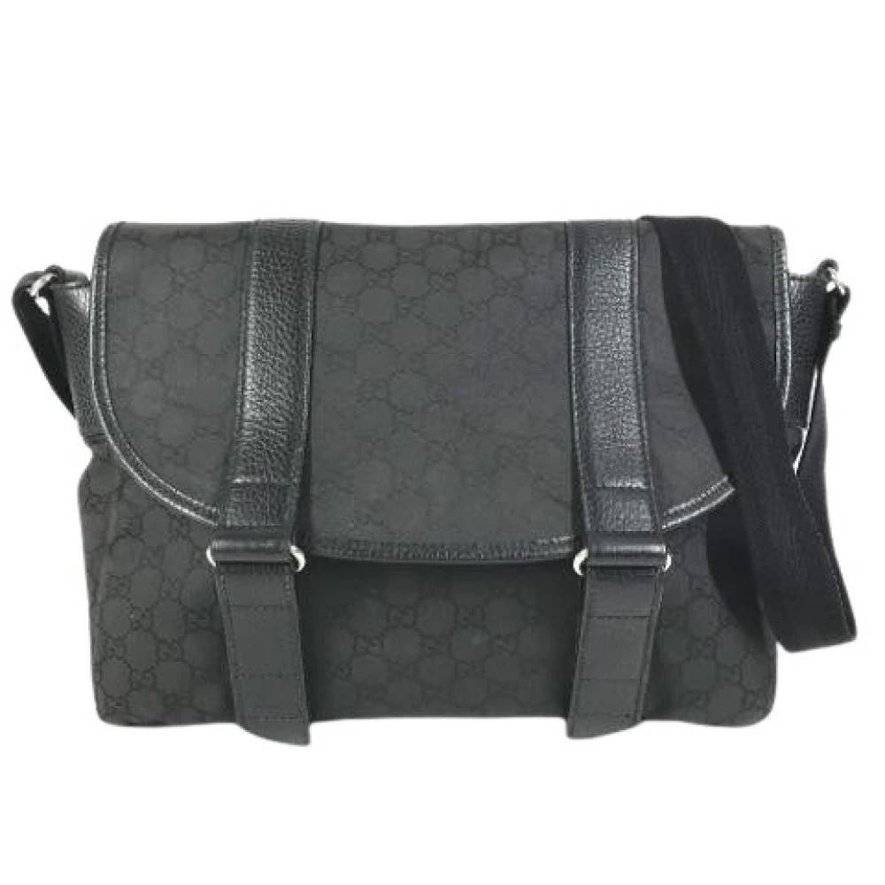 Gucci Vintage Pre-owned nylon gucci-tasker - Vintage - Dame - Sort - ONE SIZE - Nylon