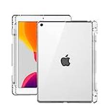 QYiiD Clear Case för iPad Air 3 2019/Pro 10.5 2017, [Reinforced Corners] [Crystal Clear Cover] Transparent Back skyddsfodral med pennställ för iPad Air 3rd Gen 2019 & Pro 10,5 tum 2017