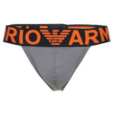 Armani Cotton Jockstrap 2-pak - Grey/Orange - Medium * Kampagne *