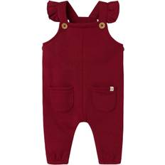 Lil' Atelier Nbfkilano Loose Sweat Overall LIL Str 74 - Red Dahlia Bukser hos Magasin