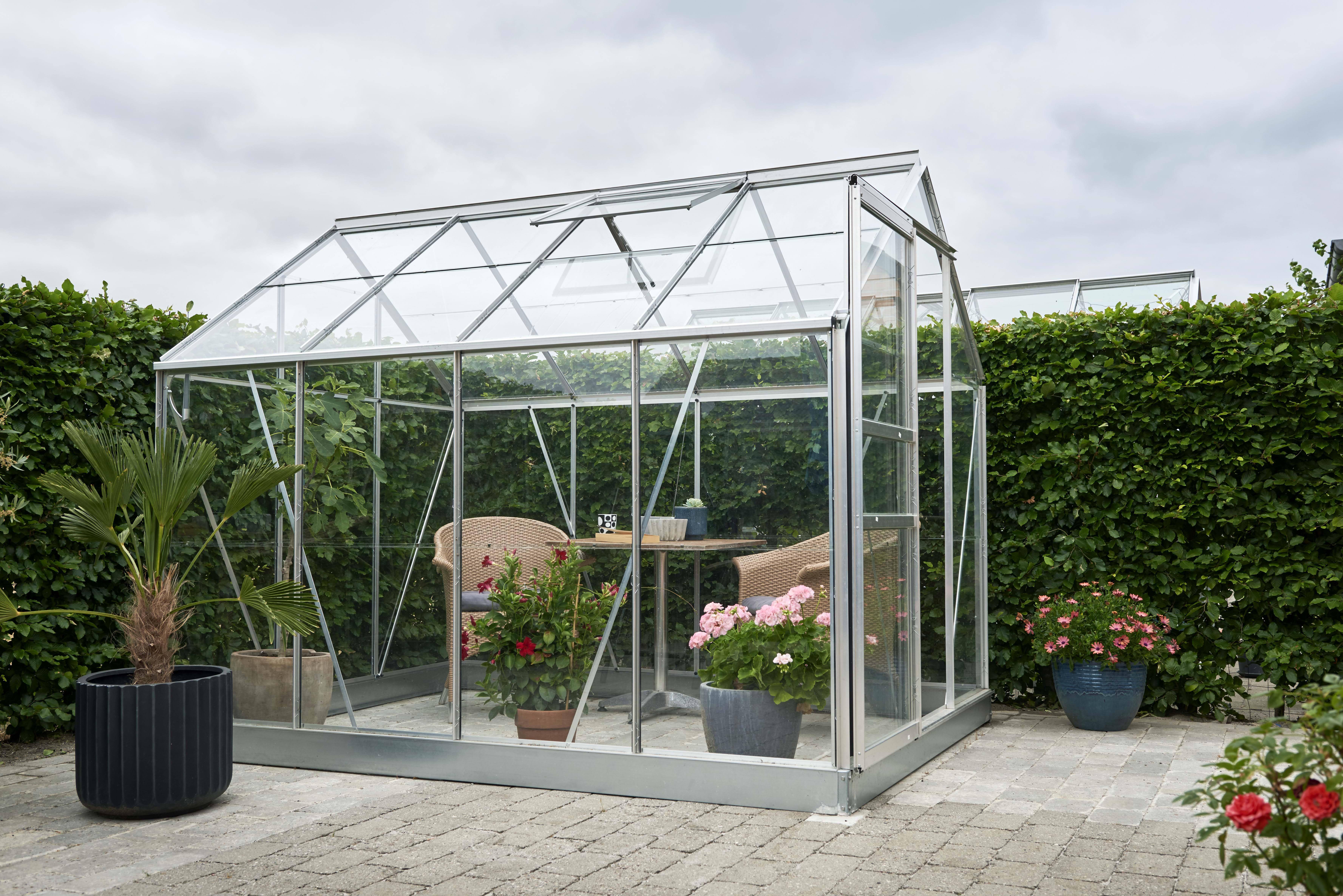 Halls Popular 86 SO0172 Växthus 5,0 m², aluminium
