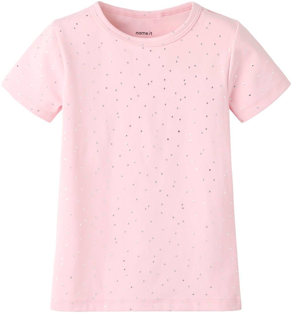Name It Nmftulle SS Slim TOP Stl. 110 unisex - Blusar Från Magasin - Romance Rose (110)
