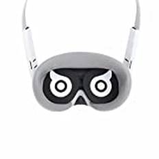 VR Lens Protective Cover Pad för Pico 4, VR headset-tillbehör, silikon uggleform VR-glasögon skydd, anti-repor, dammskydd (vit)