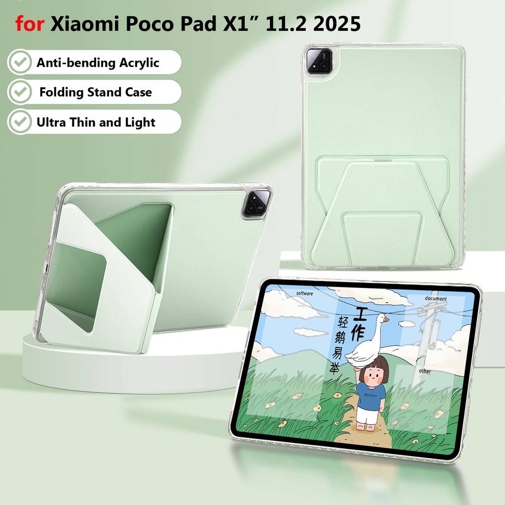 Case for Xiaomi Poco Pad X1 11.2 Inch 2025 Redmi Pad2 11 for Mi Pad 7 Pro 11.2 Inch K Pad Mini 8.8 Anti-bending Acrylic Cover