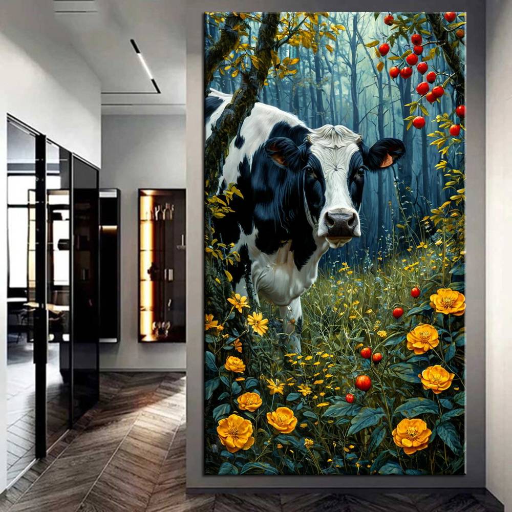 Beautiful Cows and Flowers Picture Diamond Painting New Diy Cross Stitch Full Diamond Mosaic Embroidery Portrait For Home Decor