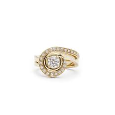 Resiliance 18K Rosegold, Whitegold or Gold Ring w. Lab-Grown Diamonds - 52 / Whitegold