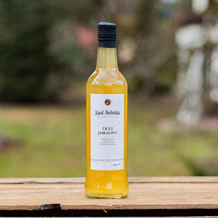Grumlig Äppelcidervinäger, Levande, Opastöriserad, 500 ml Från Familjens Fruktträdgård.