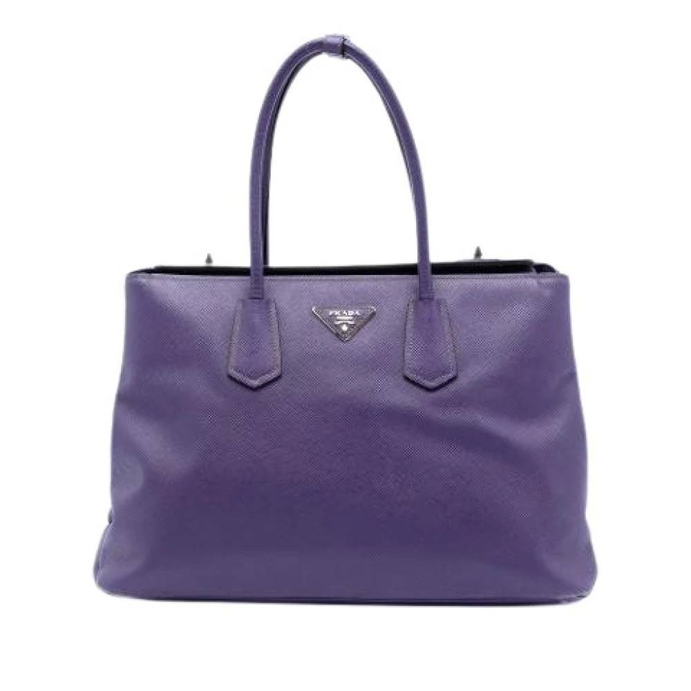 Prada Vintage - Pre-owned Saffiano Satchel Vintage - Dam - ONE Size - Läder