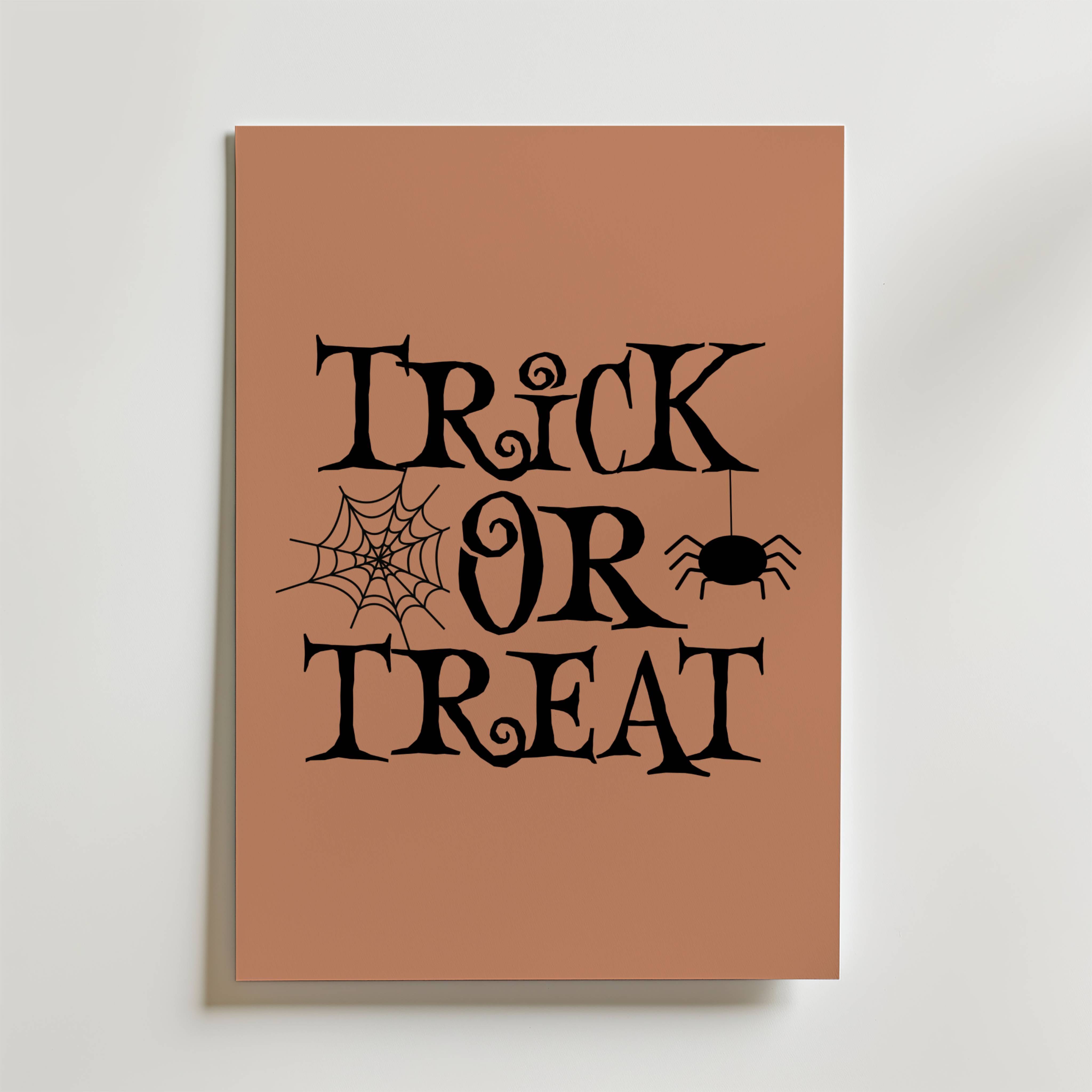 Trick Or Treat Poster - Premium Canvas 50x70 cm