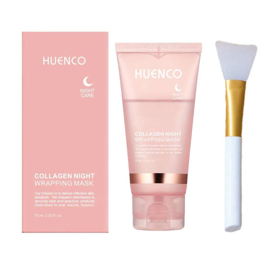 Collagen peel-off mask - With facial mask brush (HUENCO