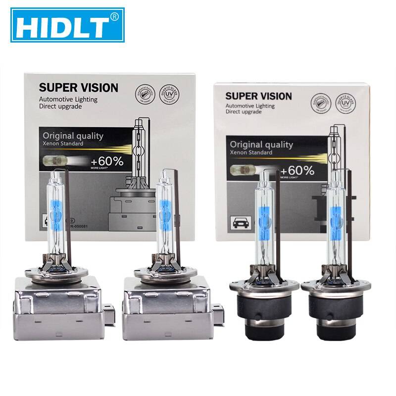 Hidlt 2 st 35w 55w d1s ersättare dolda lampor d2s xenon lampa 5500k vit d3s bil xenon lampa d4s auto strålkastare bil eftermontering - 35w 5500k / D3s