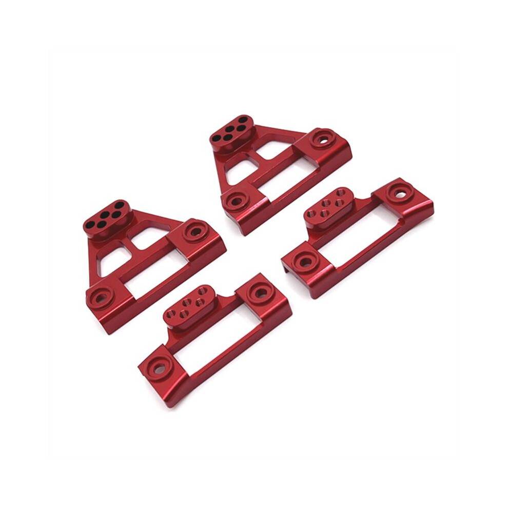 RC Car Upgrade Rear and Rear Shock Absorbers Kit for MJX 1/12 H12Y H12Y+ RC Car Upgrade Accessories Red