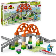 LEGO DUPLO Town -​ 10426 Eisenbahnbrücke und Schienen – Erweiterungsset