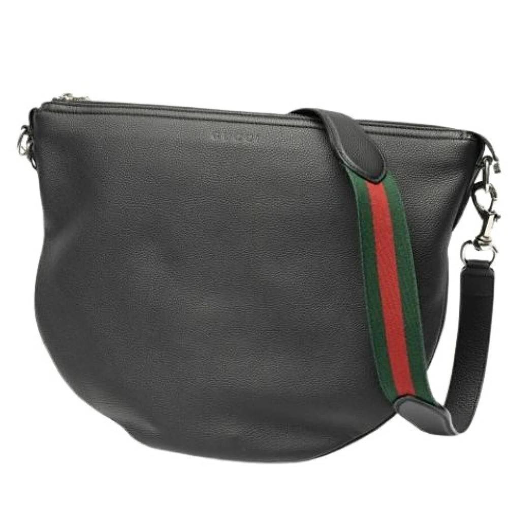 Gucci Vintage Pre-owned Sherry Line Skuldertaske - Vintage - Dame - Sort - ONE SIZE - Uld