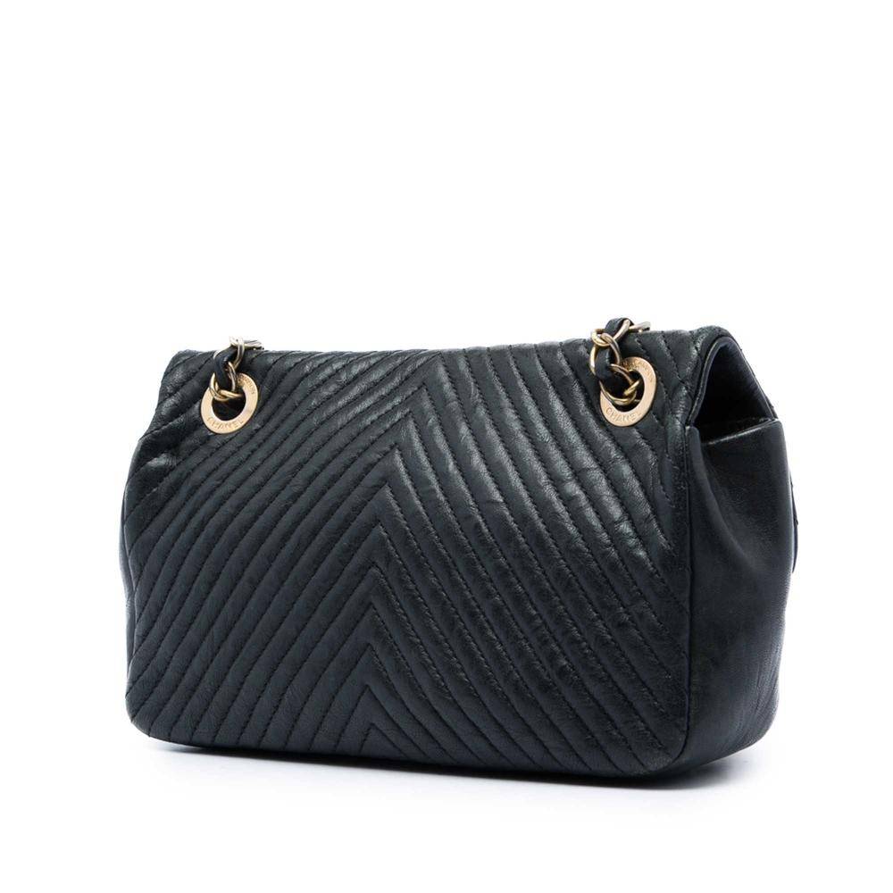 Chanel Vintage Chanel Flap Bag Stl. - Chanel Vintage Från Magasin - Black (L 14.50cm x W 21.50cm x D 6cm)
