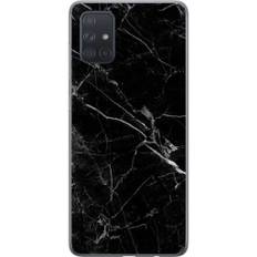 Samsung Galaxy A71 Transparent Mobilskal Svart marmor