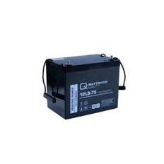 Q-Batteries 12LS-75 / 12V - 75Ah 10-års AGM batteri