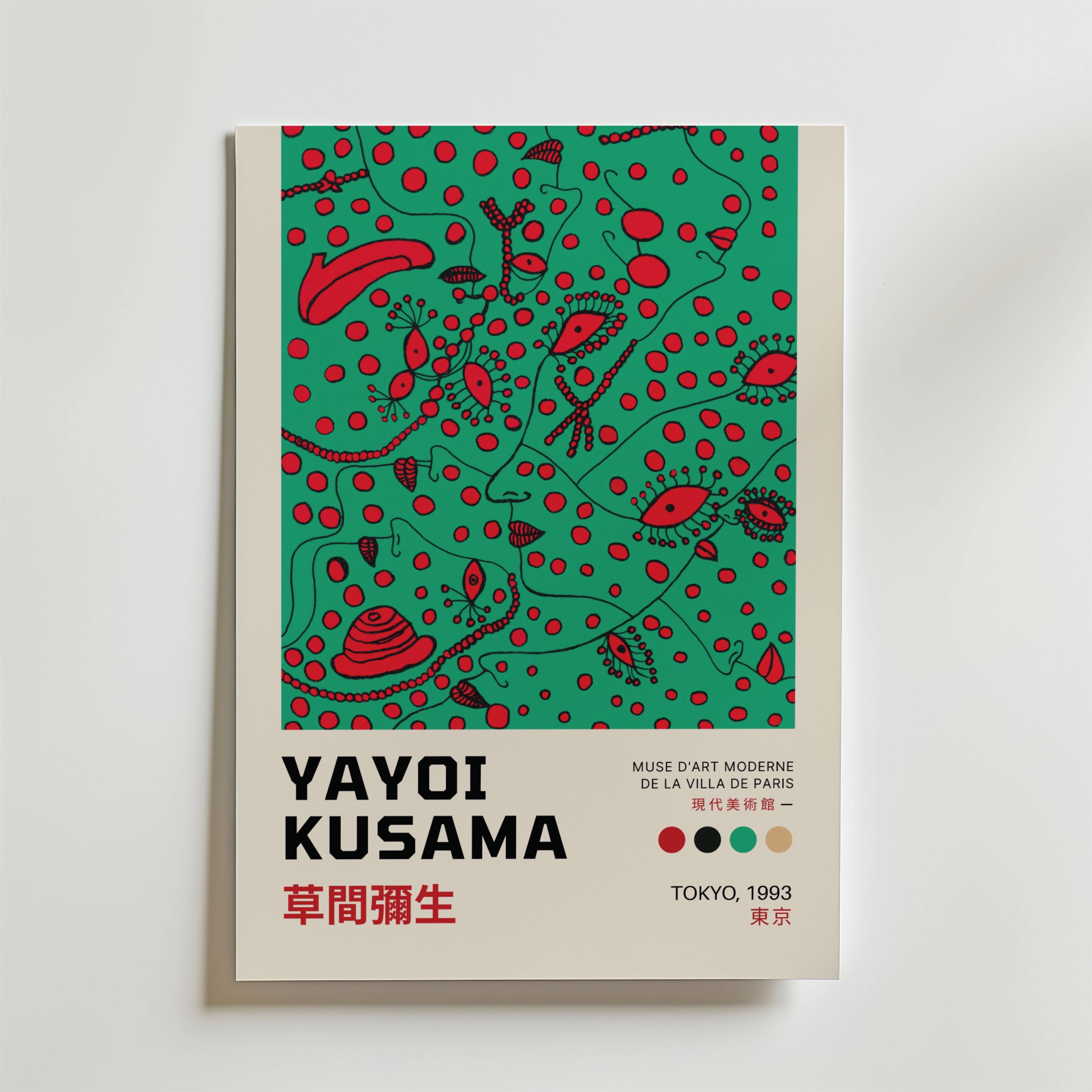 Yayoi Kusama Botanical Dreams Poster - Premium Canvas 100x140 cm