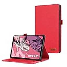 Cowboy Flip Stand Tablet-fodral Lämplig for Lenovo Legion Y700 2022 8,8 tum mjuk TPU-bakfodral Skyddsskal(Red)