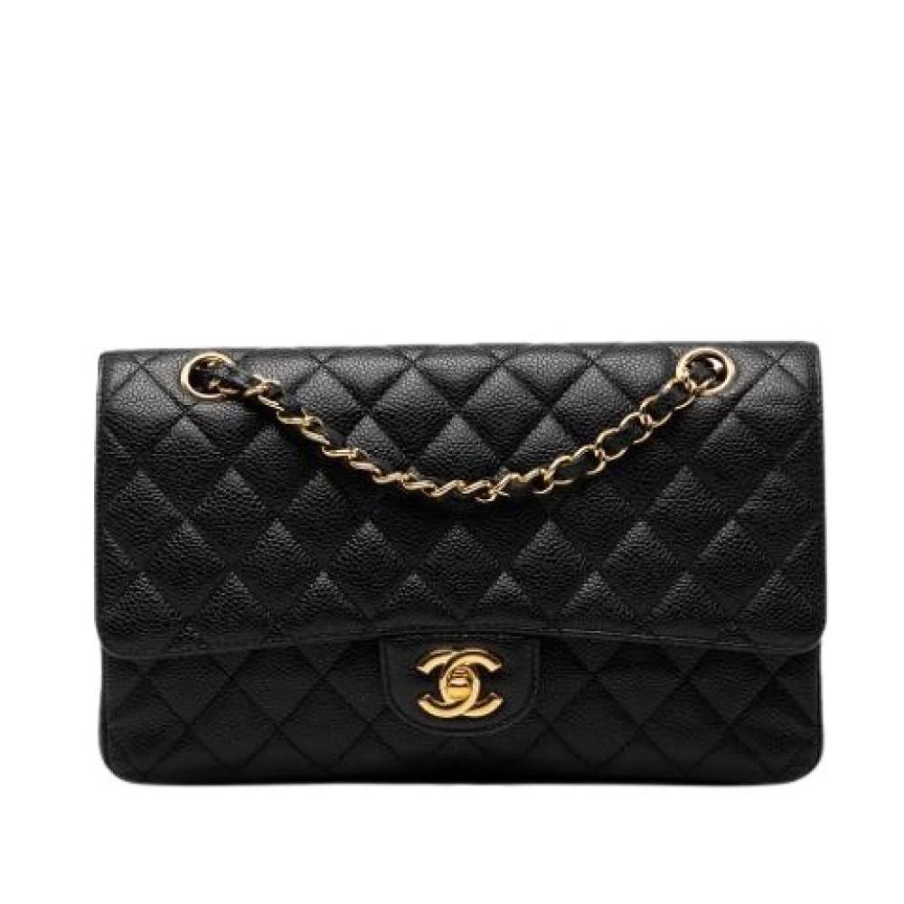 Chanel Vintage Pre-owned Classic Flap Bag - Vintage - Dame - Sort - ONE SIZE - Læder