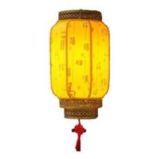 Lanterne Gul Metal Ø33x60cm m. LED