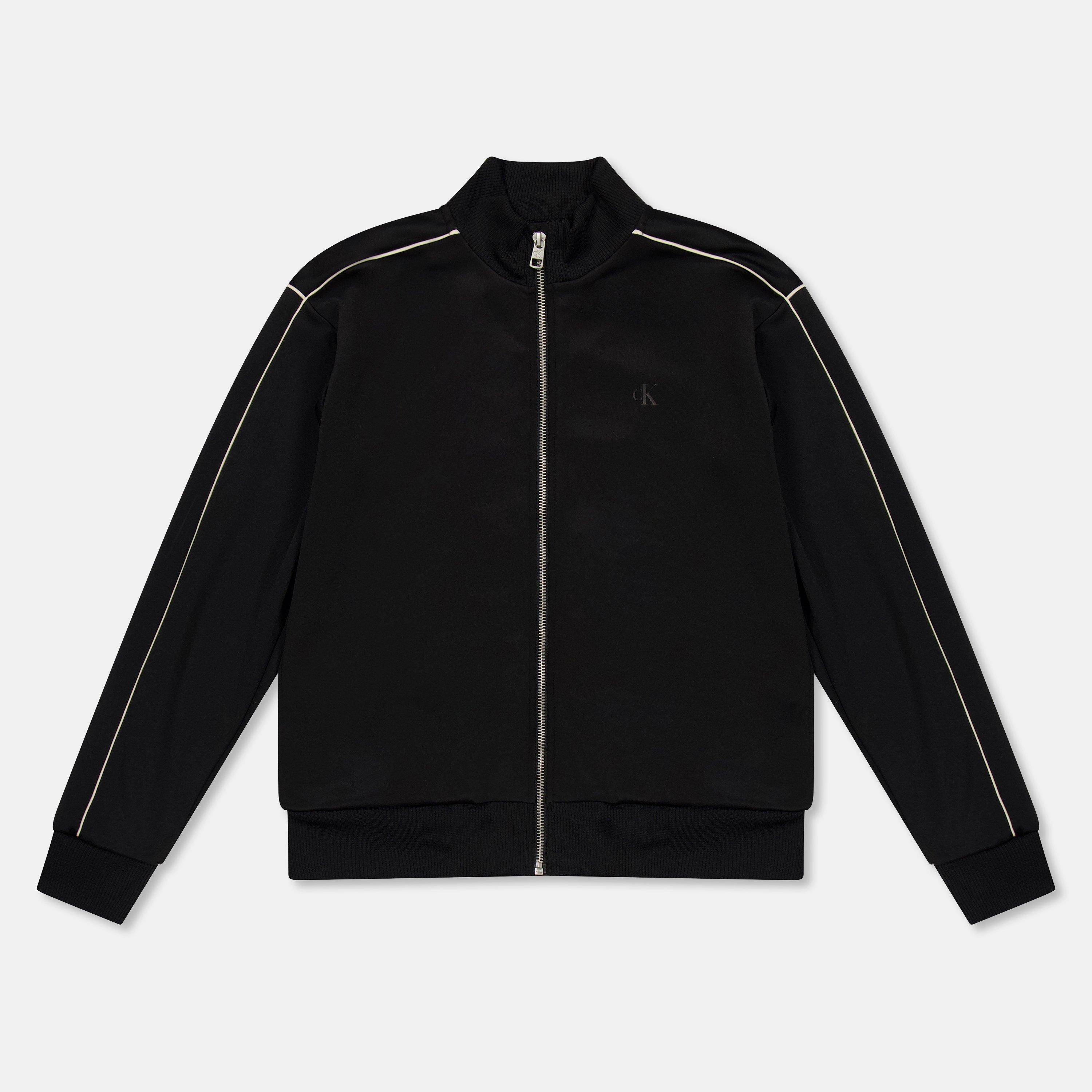 Calvin Klein Jeans Kids' Piping Full Zip Hooded Fleece