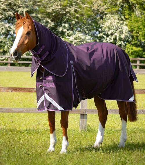 Premier Equine Buster 70g dækken med aftagelig hals - Lilla - 5,6 125cm